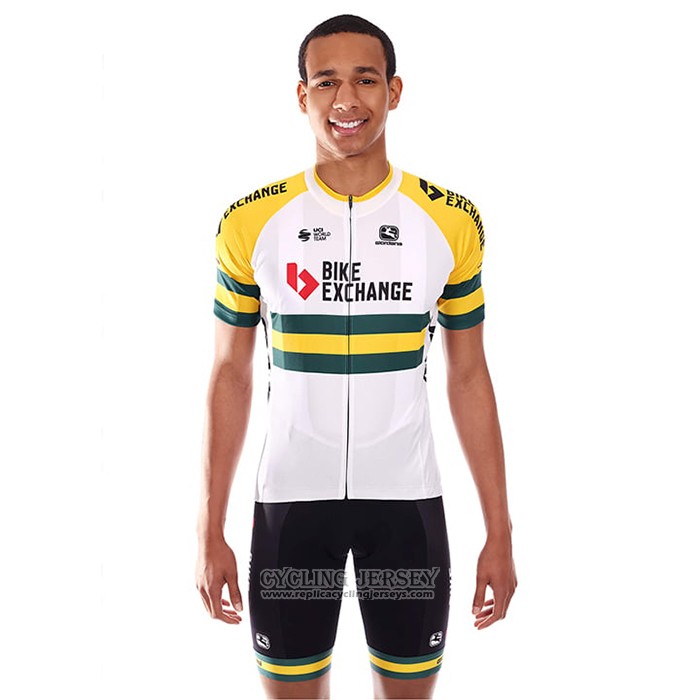 2021 Cycling Jersey Bike Exchange Champion Australia Short Sleeve And Bib Short